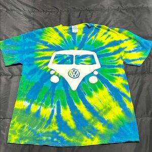 Tie-Dye VW T-Shirt - Blue and Green